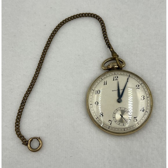 Other - Vintage Waltham Colonial Pocket Watch 10k Gold Filled Case  21 Jewels PARTS ONLY